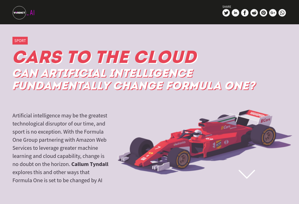 Formula 1 machine learning discount