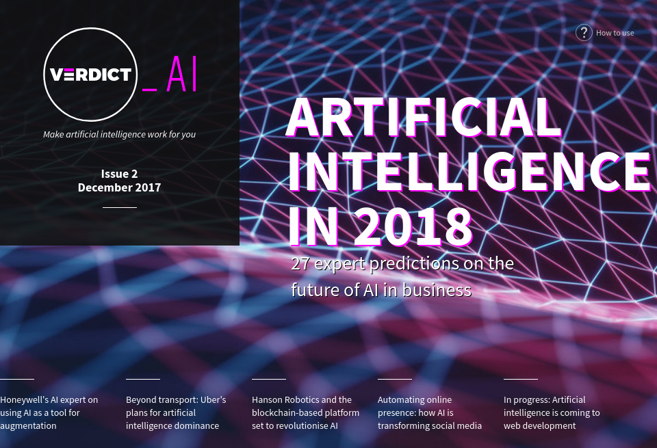 Home | Artificial Intelligence in 2018 - Verdict AI | Issue 2 ...
