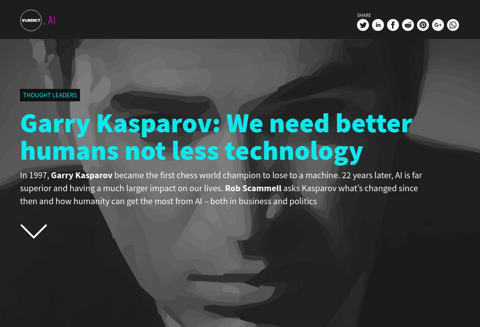 Garry Kasparov: The Future of Artificial Intelligence