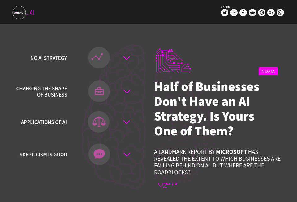 From the Editor - Verdict AI | Issue 6 | November 2018