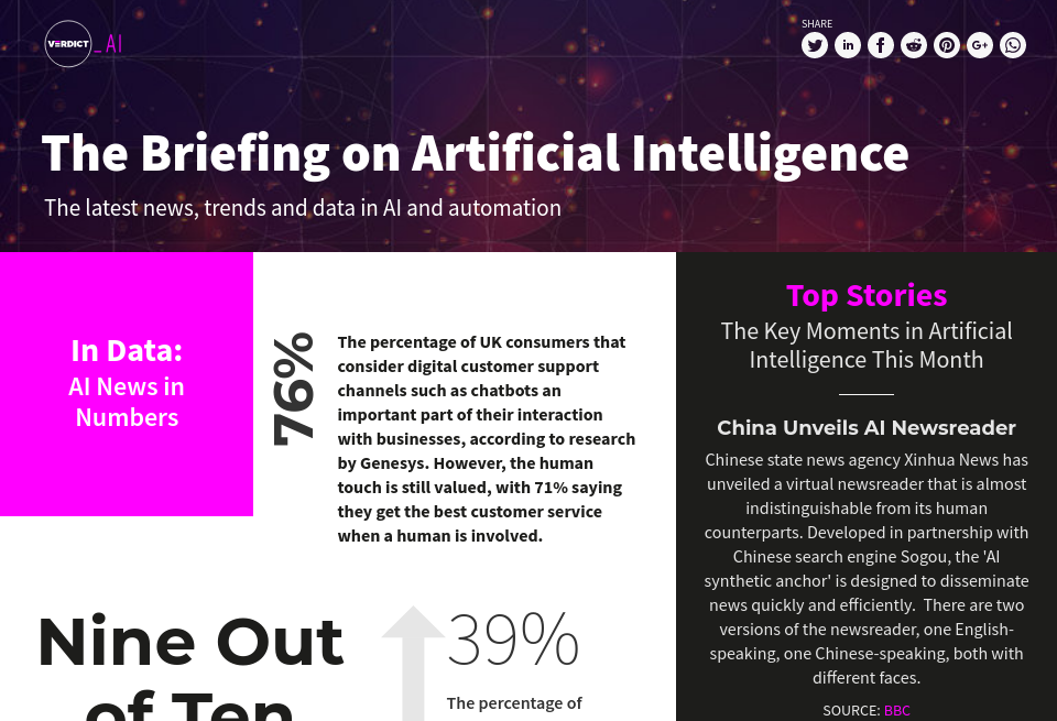 From the Editor - Verdict AI | Issue 6 | November 2018