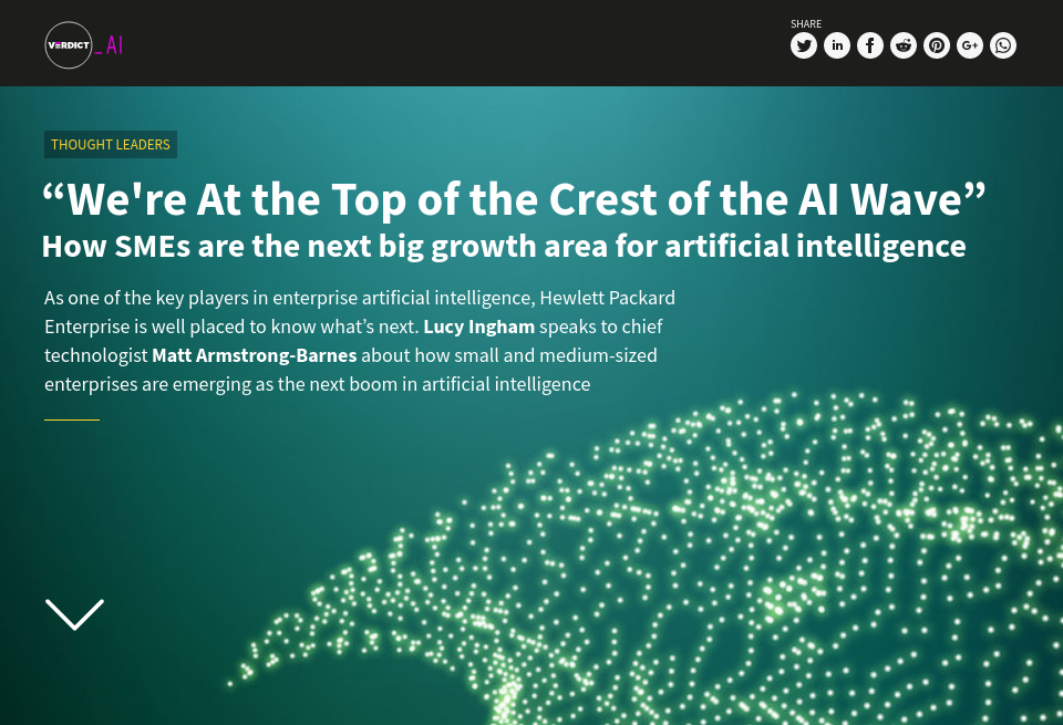 “We're At the Top of the Crest of the AI Wave” - Verdict AI | Issue 6 ...